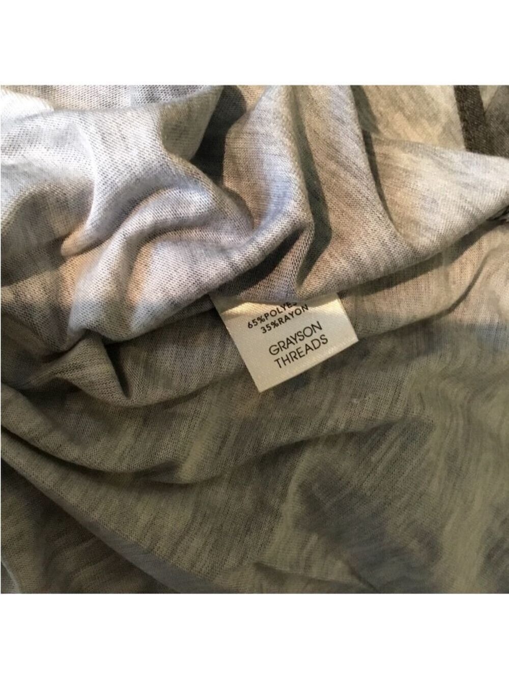 Grayson Threads v neck rounded hem short sleeve tee Woman's size Large - Picture 5 of 15